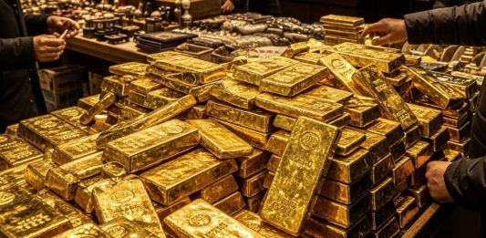 Vàng trượt dưới 5.100 USD/oz khi SPDR Gold Trust gia tăng bán ra